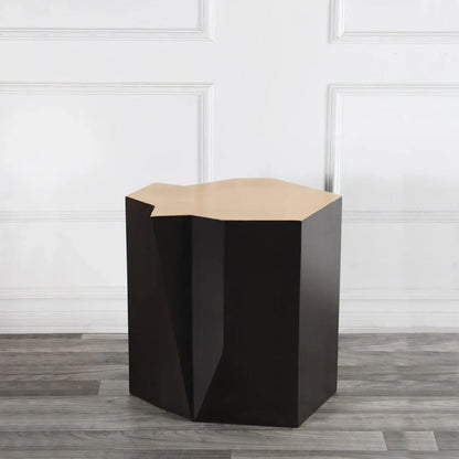 Hudson Wooden Geometric Side Table - LOOMLAN - Peninsula Home - Side Tables