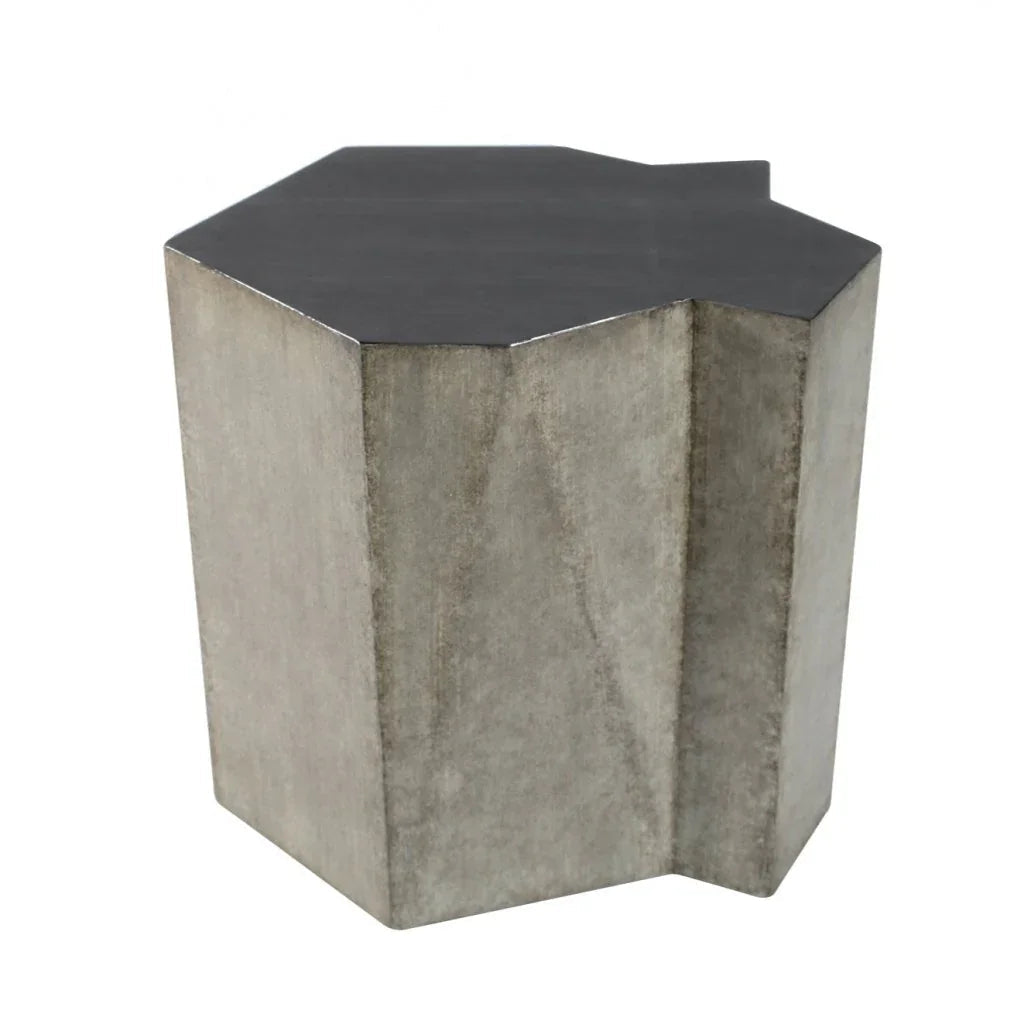 Hudson Wooden Geometric Side Table - LOOMLAN - Peninsula Home - Side Tables