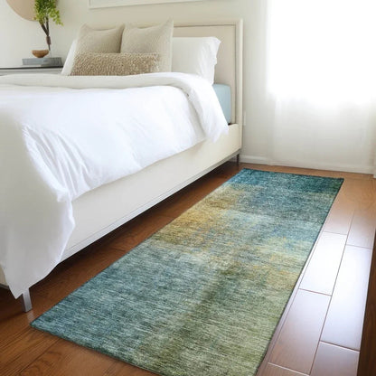 Hue Blue Washable Indoor-Outdoor Rug-Outdoor Rugs-LOOMLAN Rugs-LOOMLAN