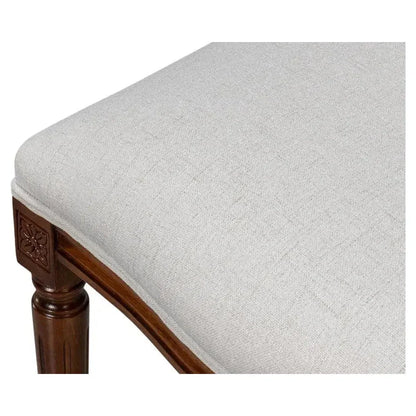 Hugo Oval Wood Brown Armless Side (Set of 2) - LOOMLAN - Sarreid - Accent Chairs