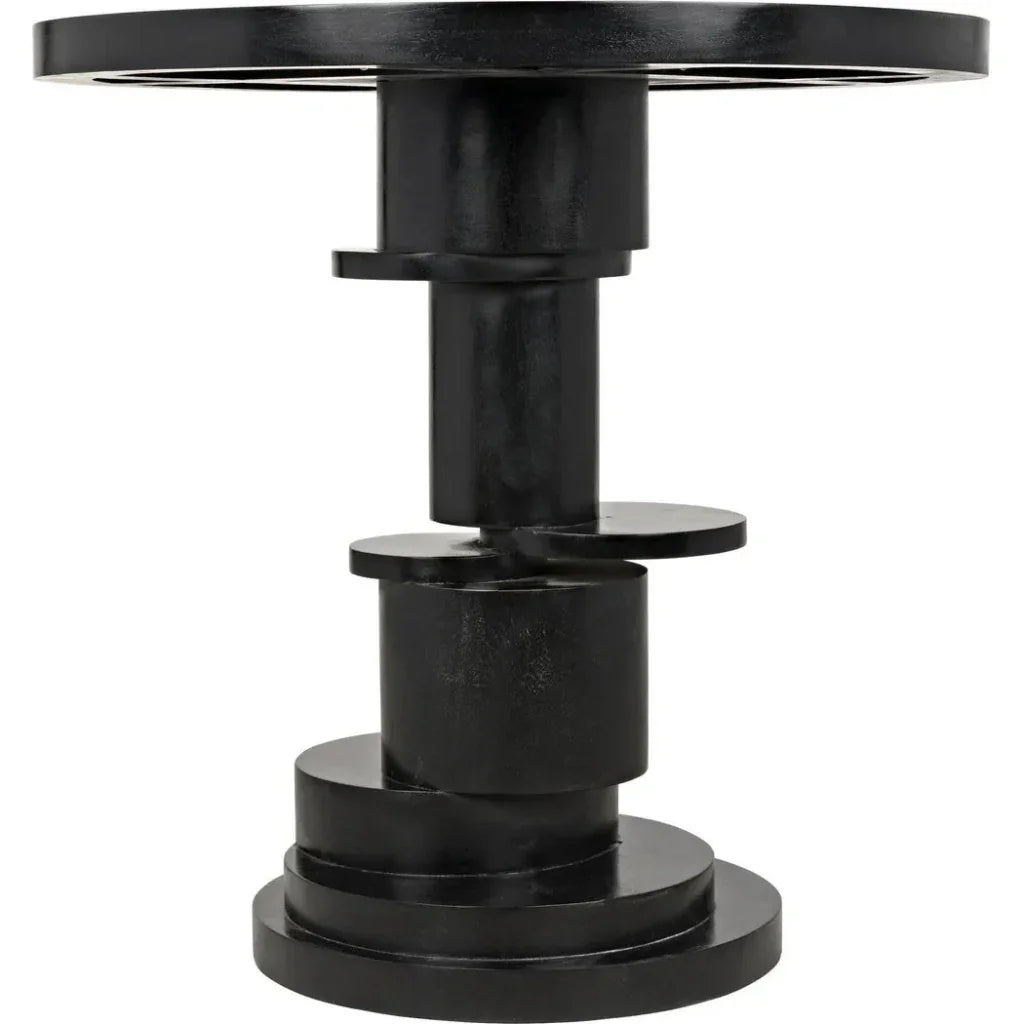 Hugo Round Wood Side Table