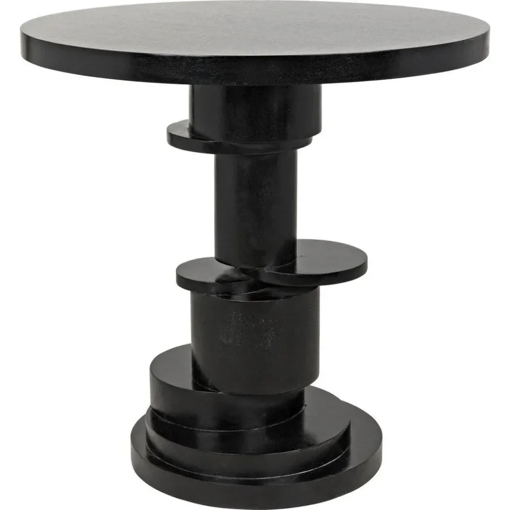 Hugo Round Wood Side Table