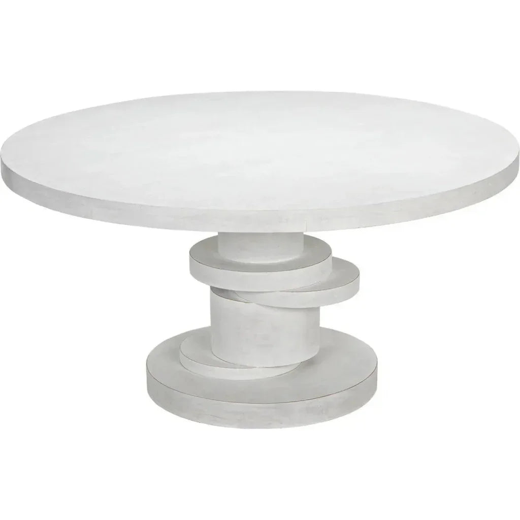 Hugo Round Wooden Dining Table-Dining Tables-Noir-LOOMLAN