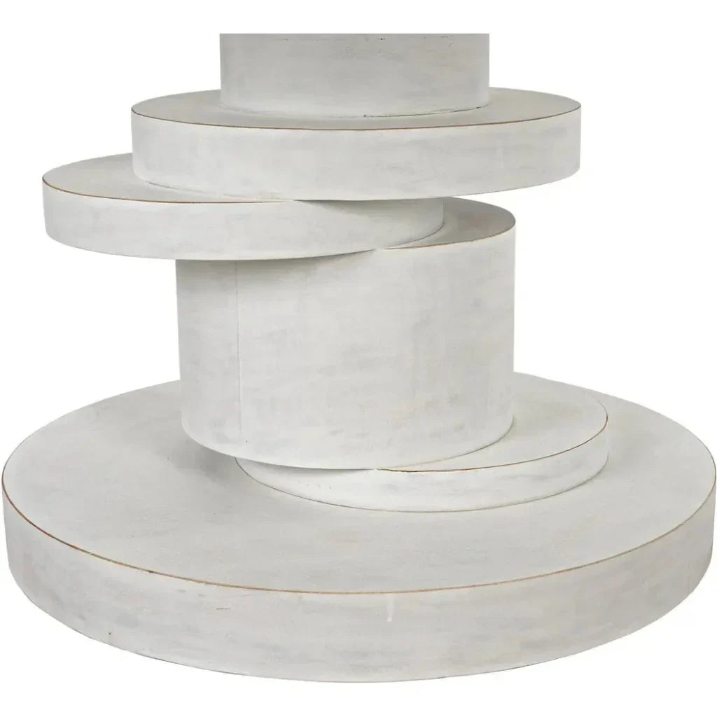 Hugo Round Wooden Dining Table-Dining Tables-Noir-LOOMLAN