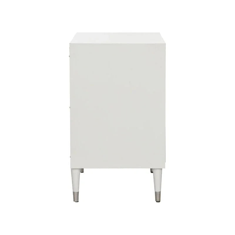 Huli Arch Pattern White Cabinet - LOOMLAN - Wildwood - Accent Cabinets