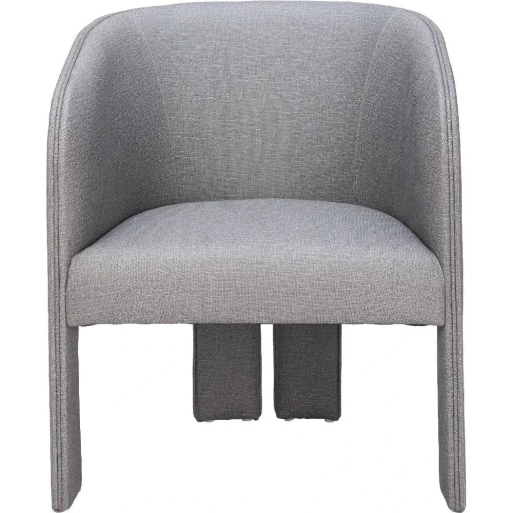 Hull Slate Gray Accent Arm Chair - LOOMLAN - Zuo Modern - Accent Chairs