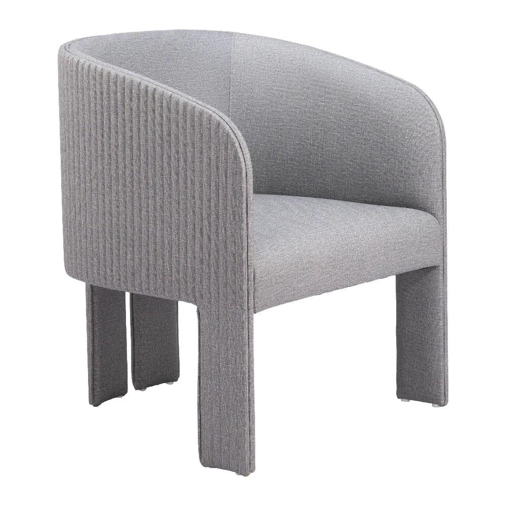 Hull Slate Gray Accent Arm Chair - LOOMLAN - Zuo Modern - Accent Chairs