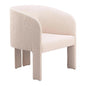 Hull Wood Beige Armless Accent Chair - LOOMLAN - Zuo Modern - Accent Chairs