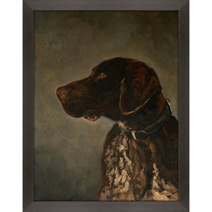 Hunting Dog Brown Framed Wall Art