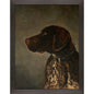 Hunting Dog Brown Framed Wall Art