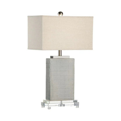Huntington Rectangular Linen Shade Table Lamp - LOOMLAN - Chelsea House - Table Lamps