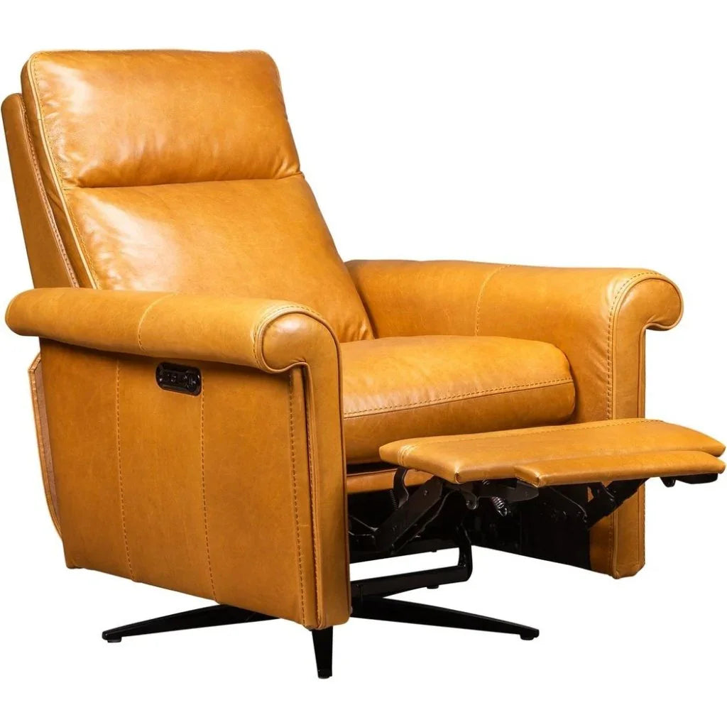 Hurley Leather Comfort Recliner - LOOMLAN - Olivia + Quinn - Club Chairs
