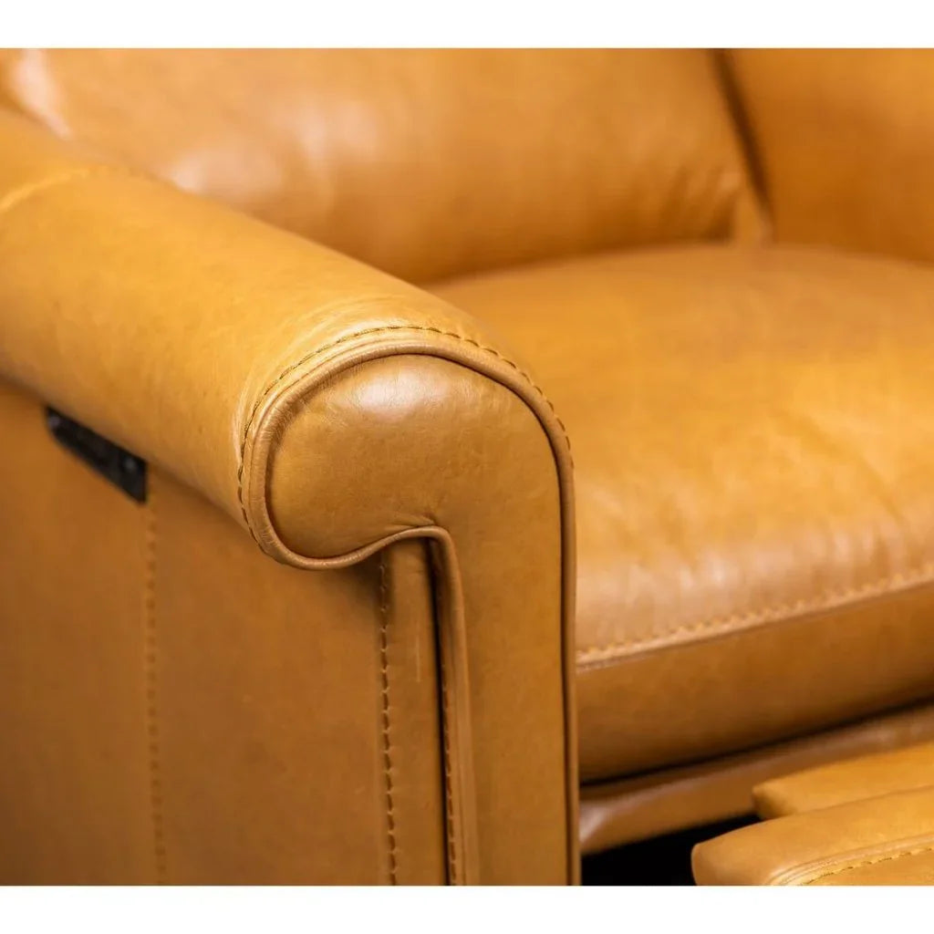 Hurley Leather Comfort Recliner - LOOMLAN - Olivia + Quinn - Club Chairs