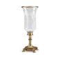 Hurricane Luxurious Gold Crystal Design Candleholder - LOOMLAN - Wildwood - Candle Holders