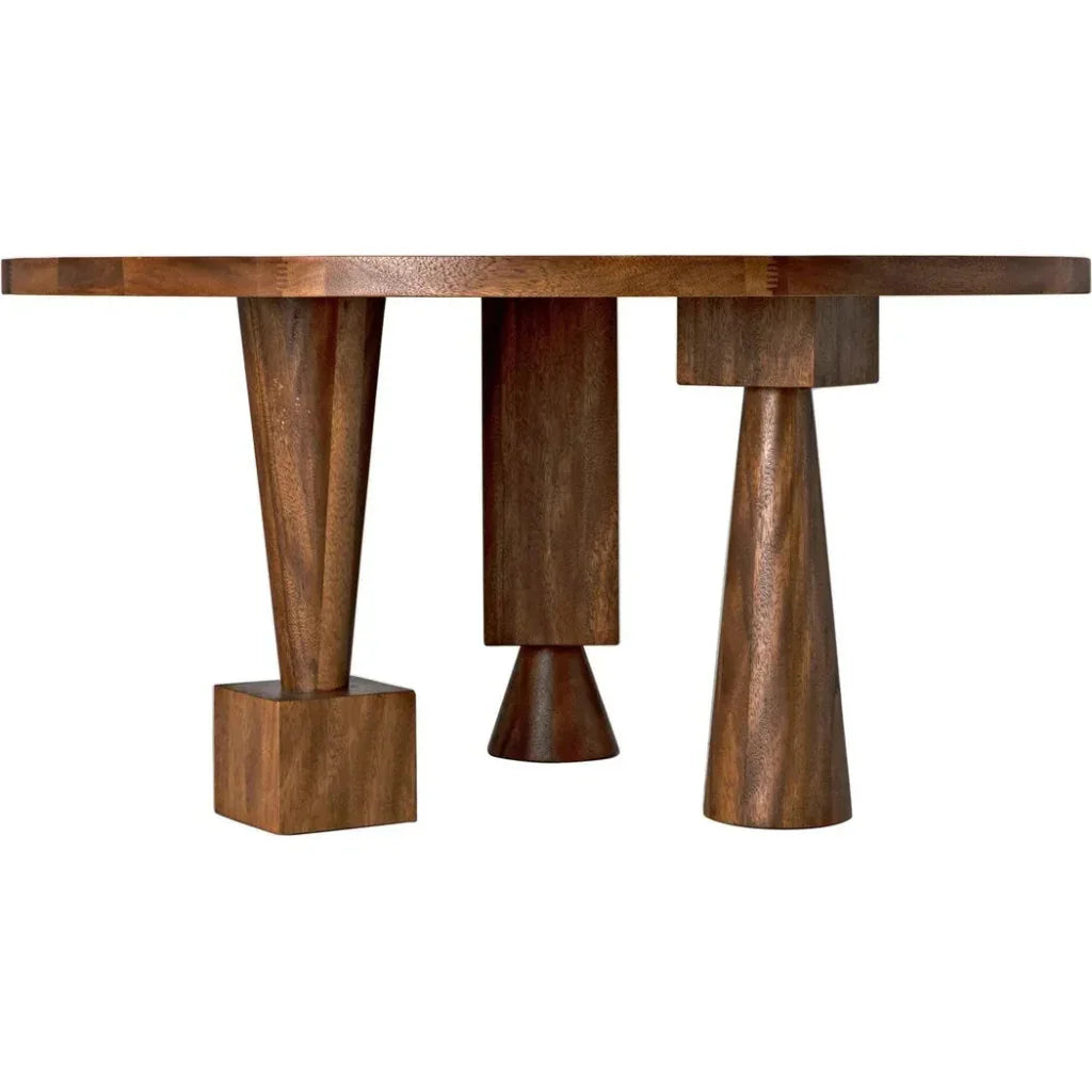 Hybrid Table, Dark Walnut-Dining Tables-Noir-LOOMLAN