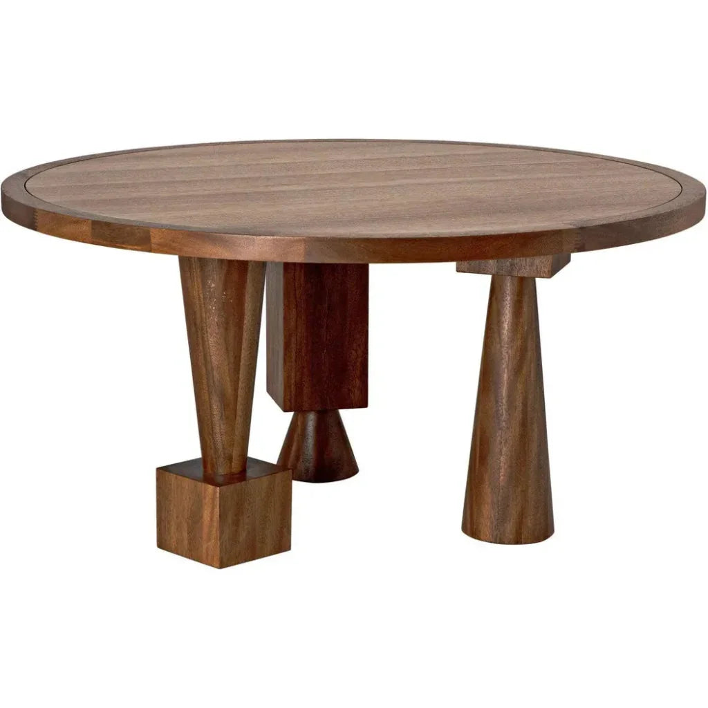 Hybrid Table, Dark Walnut-Dining Tables-Noir-LOOMLAN