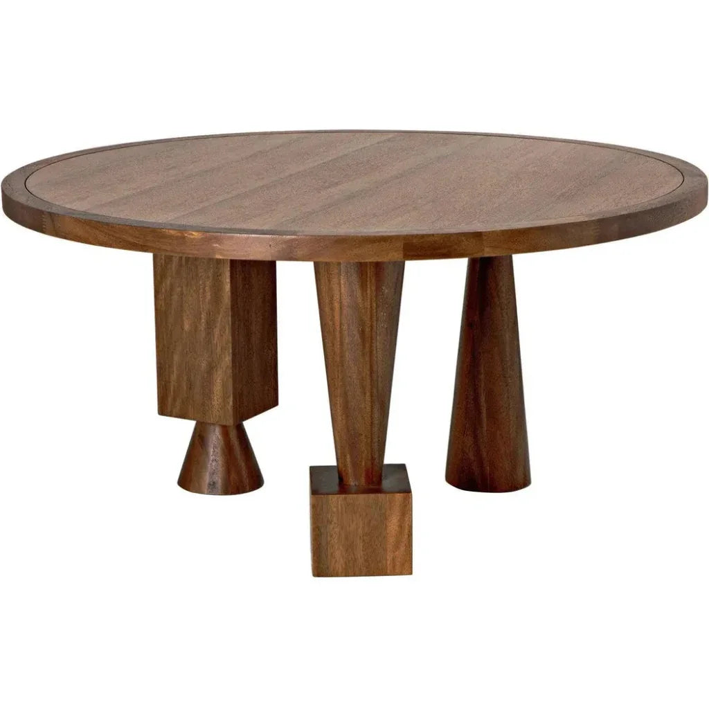 Hybrid Table, Dark Walnut-Dining Tables-Noir-LOOMLAN