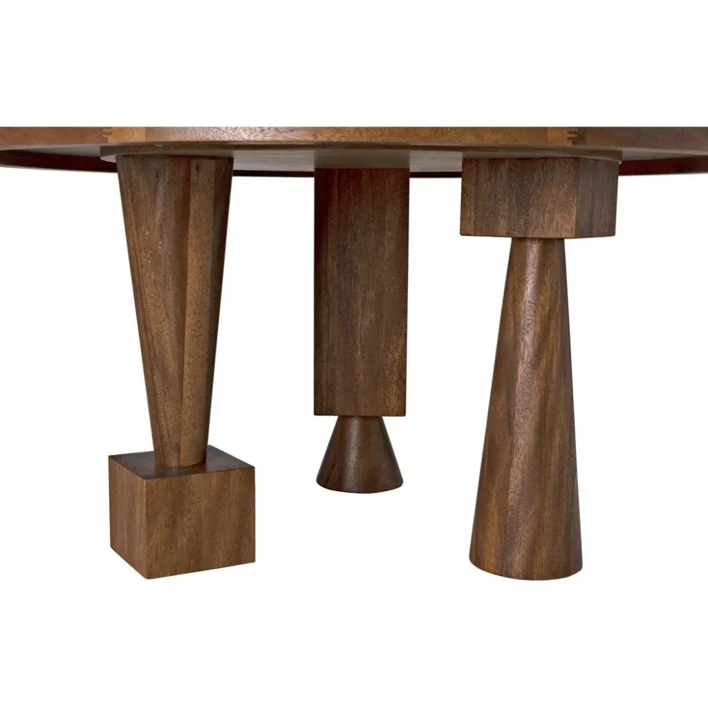 Hybrid Table, Dark Walnut-Dining Tables-Noir-LOOMLAN
