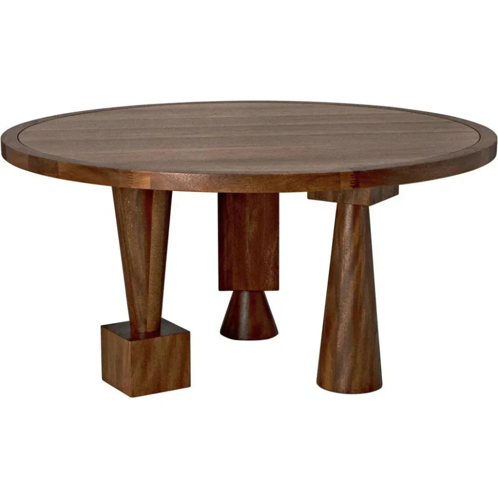 Hybrid Table, Dark Walnut-Dining Tables-Noir-LOOMLAN