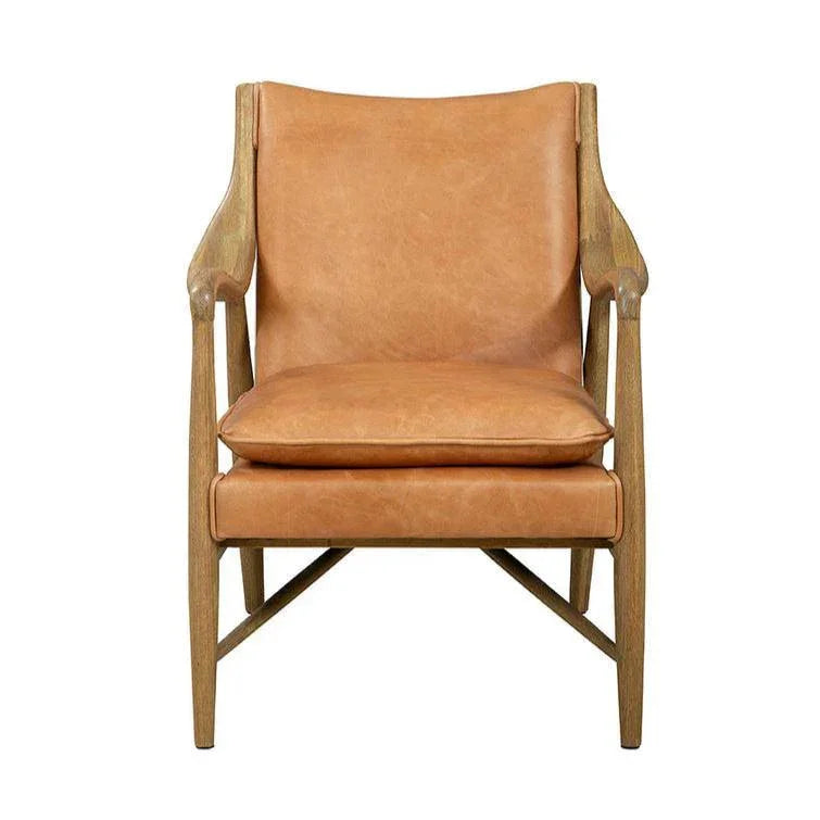 Hyde Village Leather Armchair - LOOMLAN - Furniture Classics - Accent Chairs