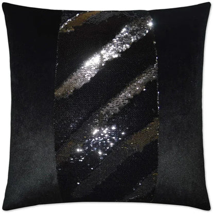 Hylee II Black Throw Pillow With Insert - LOOMLAN - D.V. Kap - Throw Pillows
