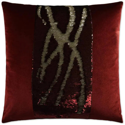 Hylee II Sangria Red Throw Pillow Insert - LOOMLAN - D.V. Kap - Throw Pillows