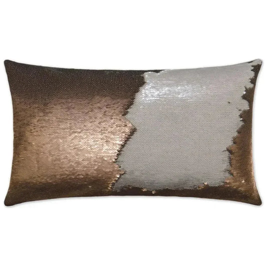 Hylee Lumbar Bronze Throw Pillow With Insert - LOOMLAN - D.V. Kap - Throw Pillows