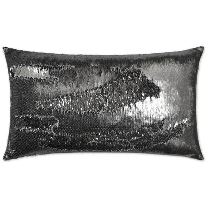 Hylee Lumbar Pewter Silver Throw Pillow Insert - LOOMLAN - D.V. Kap - Throw Pillows