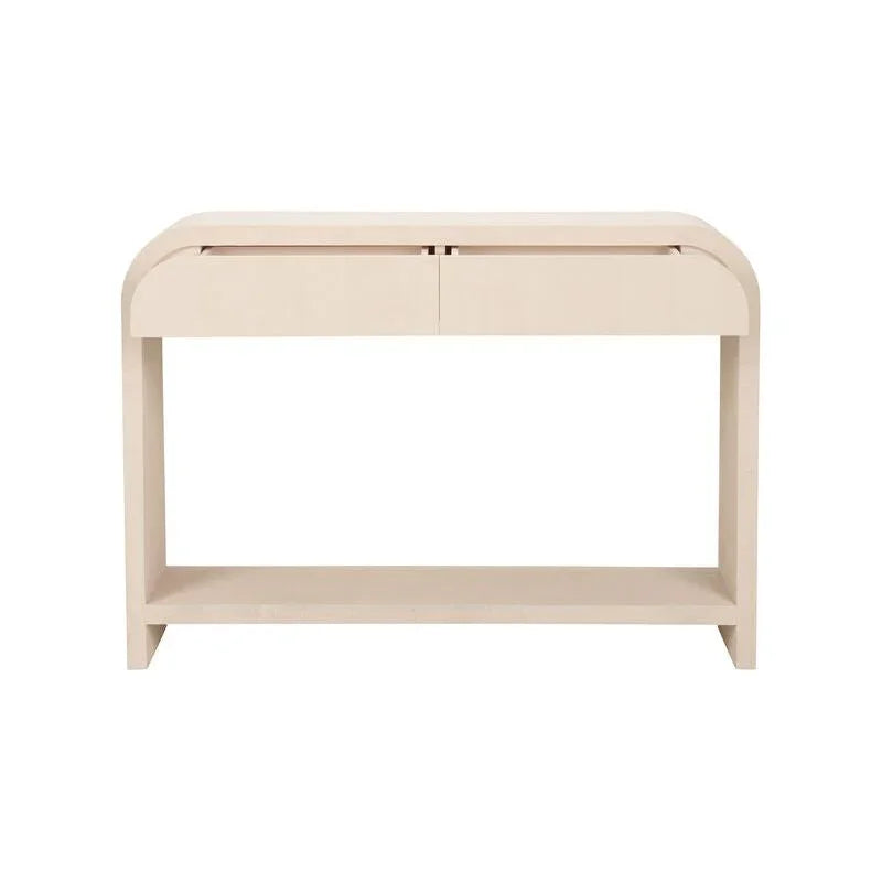 Hythe Faux Shagreen Covered Console Table - LOOMLAN - Chelsea House - Console Tables