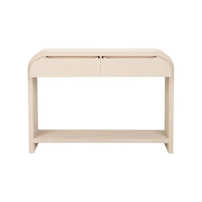 Hythe Faux Shagreen Covered Console Table - LOOMLAN - Chelsea House - Console Tables