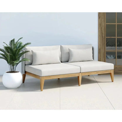 Ibiza Fabric Outdoor 2 Seater Sofa - LOOMLAN - SUNPAN - Outdoor Sofas & Loveseats