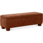 Ichigo Performance Fabric & Wood Dark Red Storage Bench - LOOMLAN - Moe's Home - Bedroom Benches