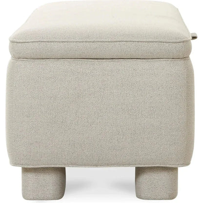 Ichigo Performance Fabric & Wood Light Brown Storage Bench - LOOMLAN - Moe's Home - Bedroom Benches