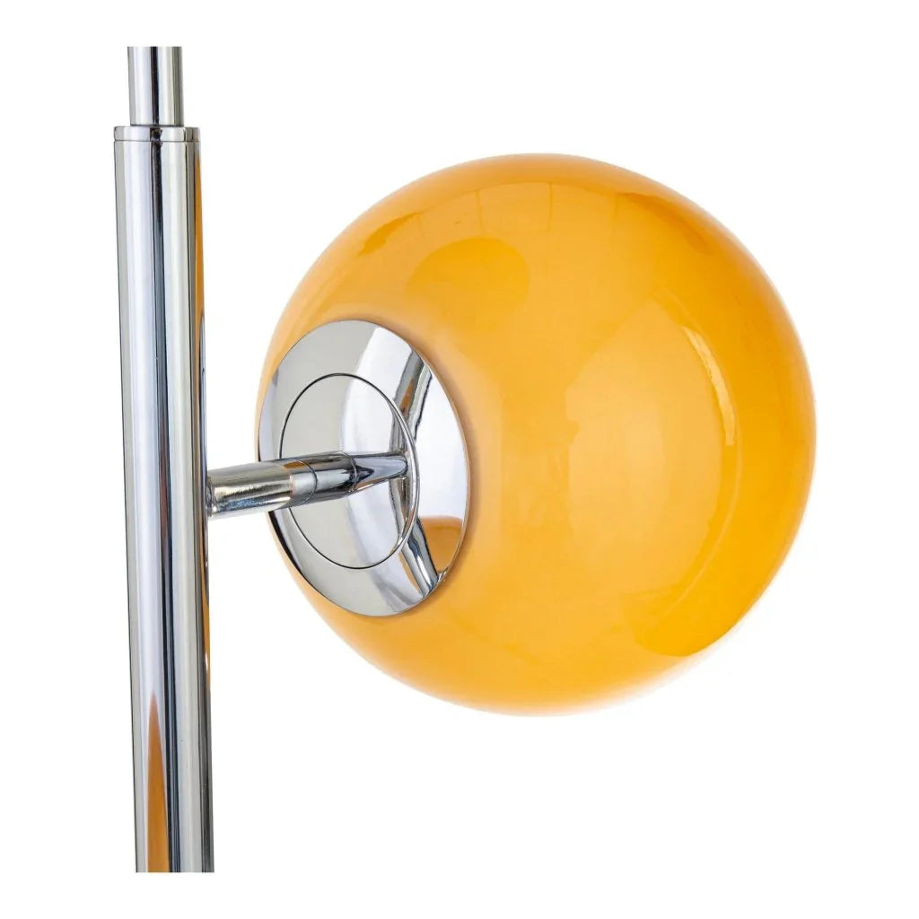 Ida Silver Metal Base Floor Lamp-Floor Lamps-Moe's Home-LOOMLAN