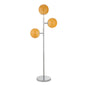 Ida Silver Metal Base Floor Lamp-Floor Lamps-Moe's Home-LOOMLAN