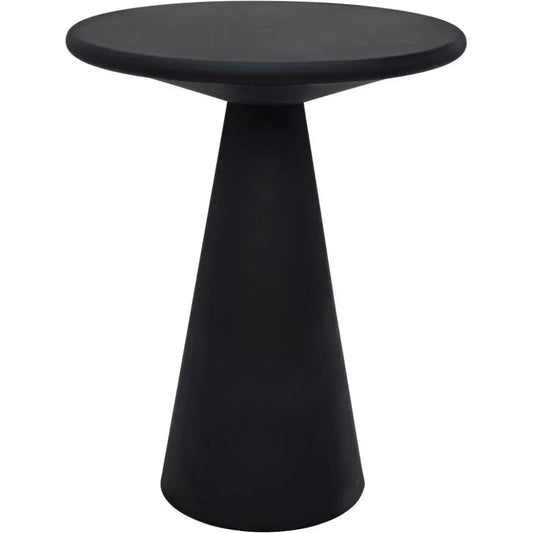 Idiom Black Steel Round Side Table - LOOMLAN - Noir - Side Tables