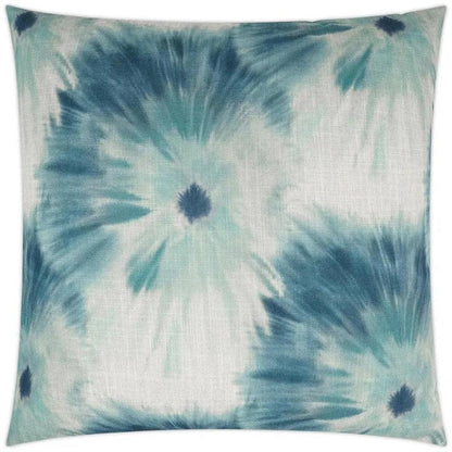 Idyll Abstract Floral Blue Large Throw Pillow Insert - LOOMLAN - D.V. Kap - Throw Pillows