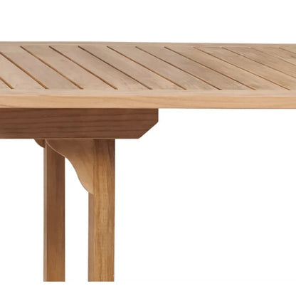 Ihland Extendable Outdoor Dining Table-Outdoor Dining Tables-HiTeak-LOOMLAN
