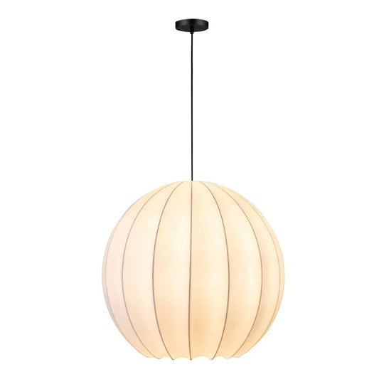 Illume Large White Silk Shade Pendant Light - LOOMLAN - Moe's Home - Pendants