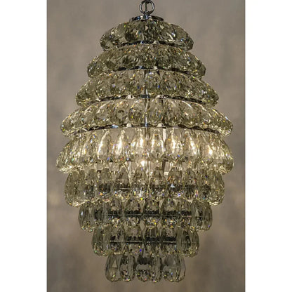 Illumination Metal & Glass Chandelier Chrome - LOOMLAN - Noir - Chandeliers