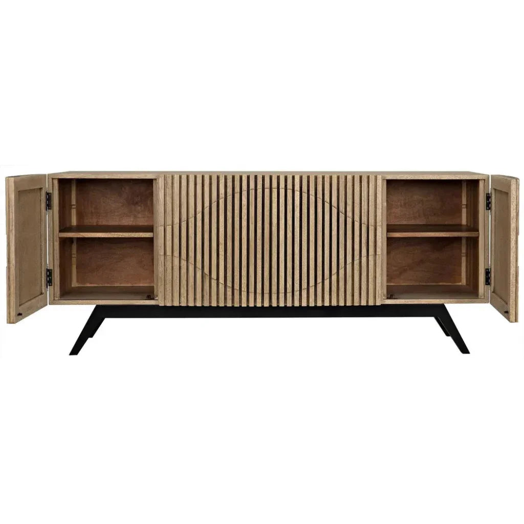 Illusion Four Doors Wood Sideboard