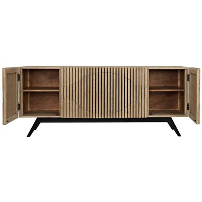 Illusion Four Doors Wood Sideboard
