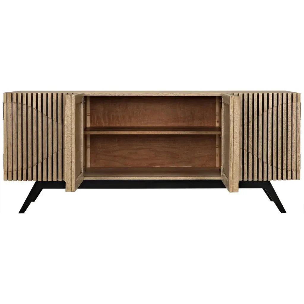 Illusion Four Doors Wood Sideboard