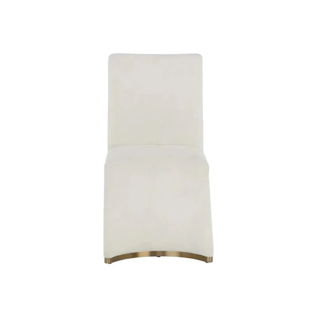 Iluka Fabric Armless Dining Chair 2PC - LOOMLAN - SUNPAN - Dining Chairs