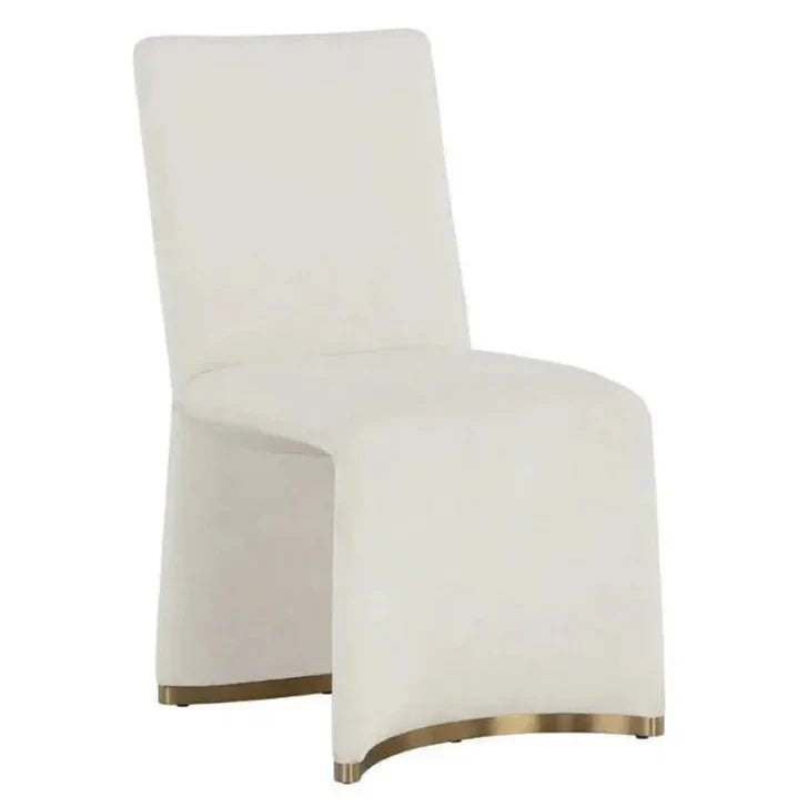 Iluka Fabric Armless Dining Chair 2PC - LOOMLAN - SUNPAN - Dining Chairs