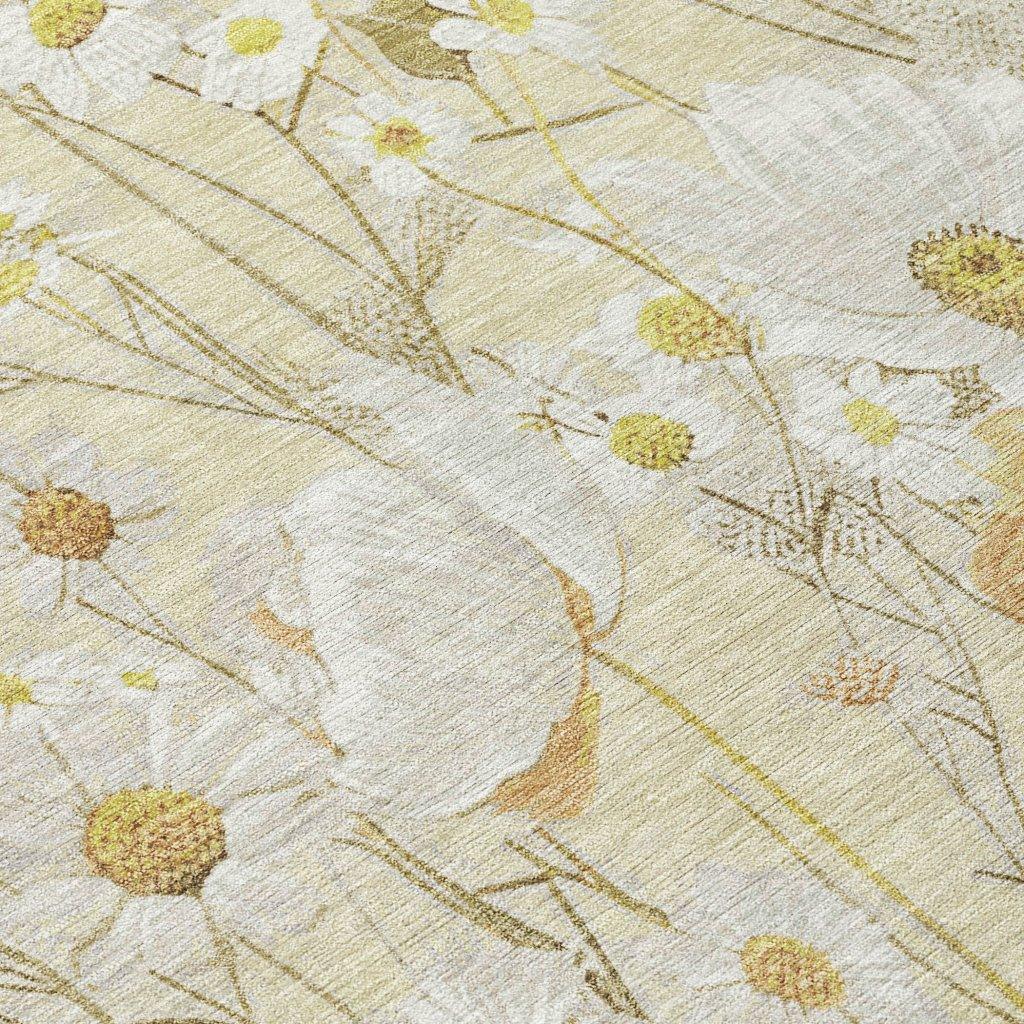 Ilunara Gold Washable Indoor - Outdoor Rug - LOOMLAN - LOOMLAN Rugs - Outdoor Rugs