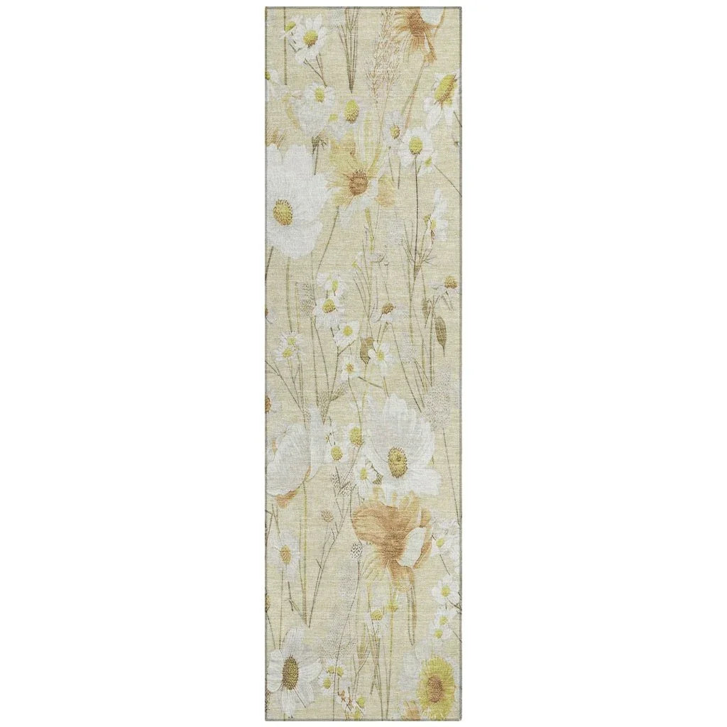 Ilunara Gold Washable Indoor - Outdoor Rug - LOOMLAN - LOOMLAN Rugs - Outdoor Rugs