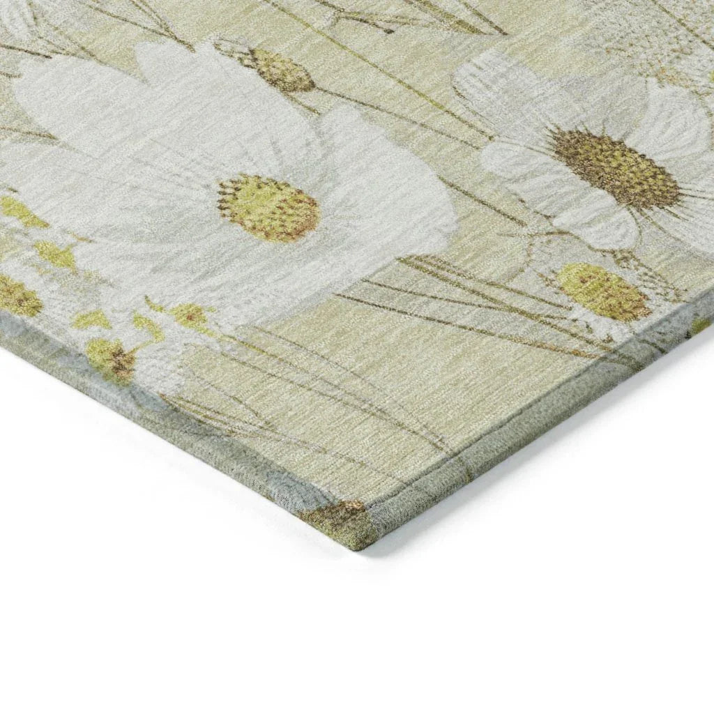 Ilunara Gold Washable Indoor - Outdoor Rug - LOOMLAN - LOOMLAN Rugs - Outdoor Rugs