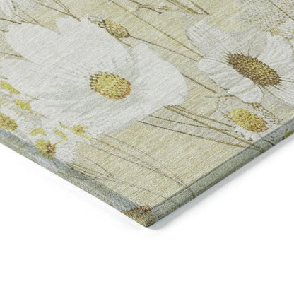 Ilunara Gold Washable Indoor - Outdoor Rug - LOOMLAN - LOOMLAN Rugs - Outdoor Rugs