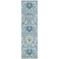 Ilyara Blue Washable Indoor-Outdoor Rug-Outdoor Rugs-LOOMLAN Rugs-2'3" x 7'6"-LOOMLAN